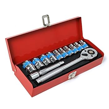 Amazon | 【Amazon.co.jp限定】 12p ソケットレンチ 1/2” 赤